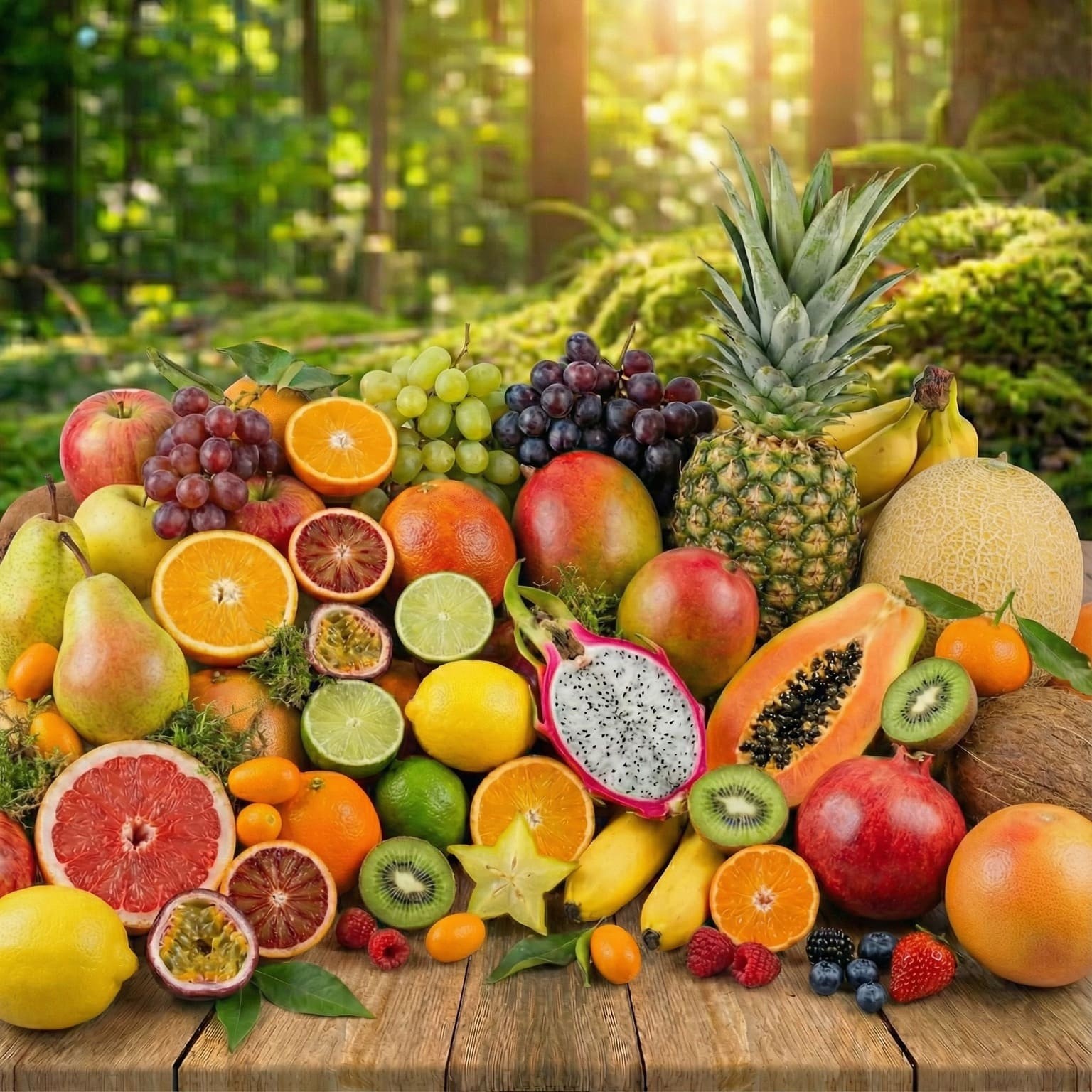 Friss zöldség gyümölcs kínálat: alma, körte, banán